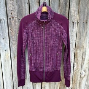 Lululemon Nice Asana Jacket Luon Ziggy Wee Plum Purple 4
